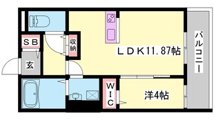 飾磨駅 徒歩12分 1階の物件間取画像